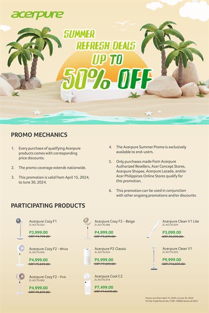 Acerpure Summer Promo Poster