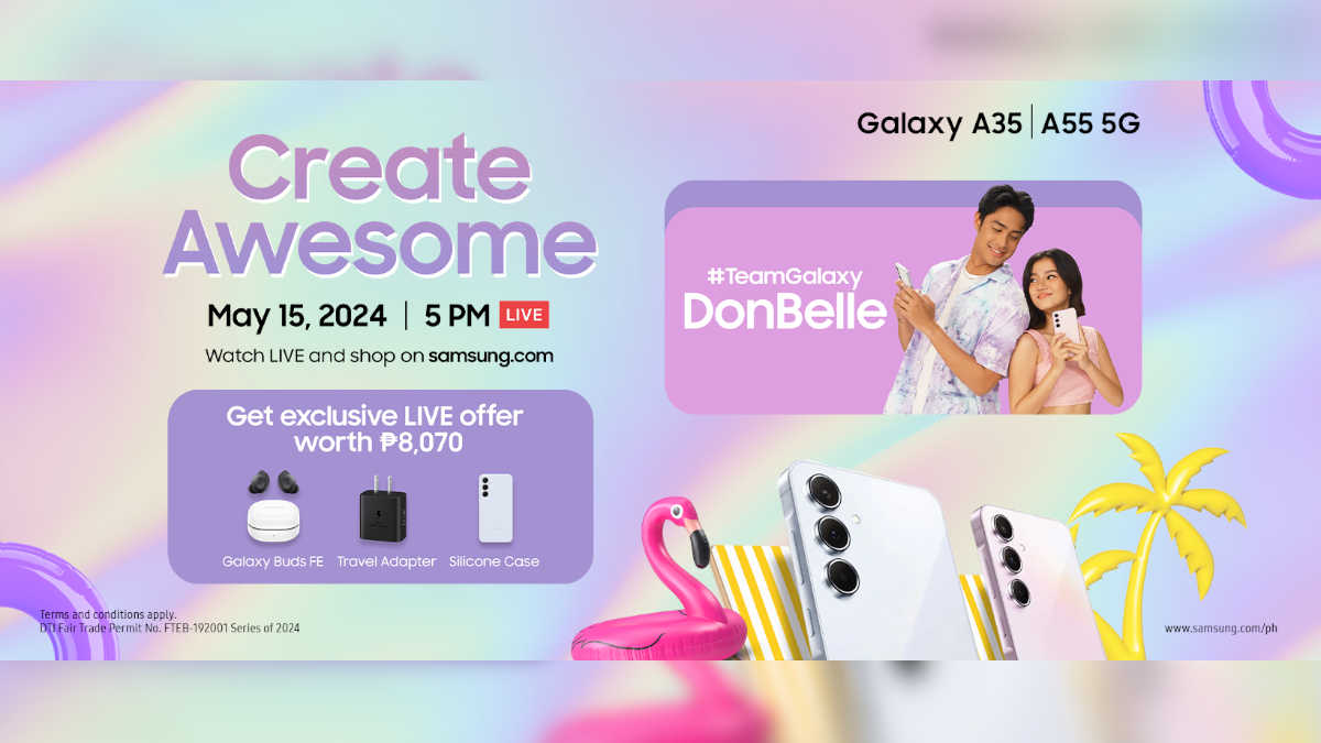 Create Awesome with #TeamGalaxy Ambassadors for Galaxy A Series Donny Pangilinan and Belle Mariano