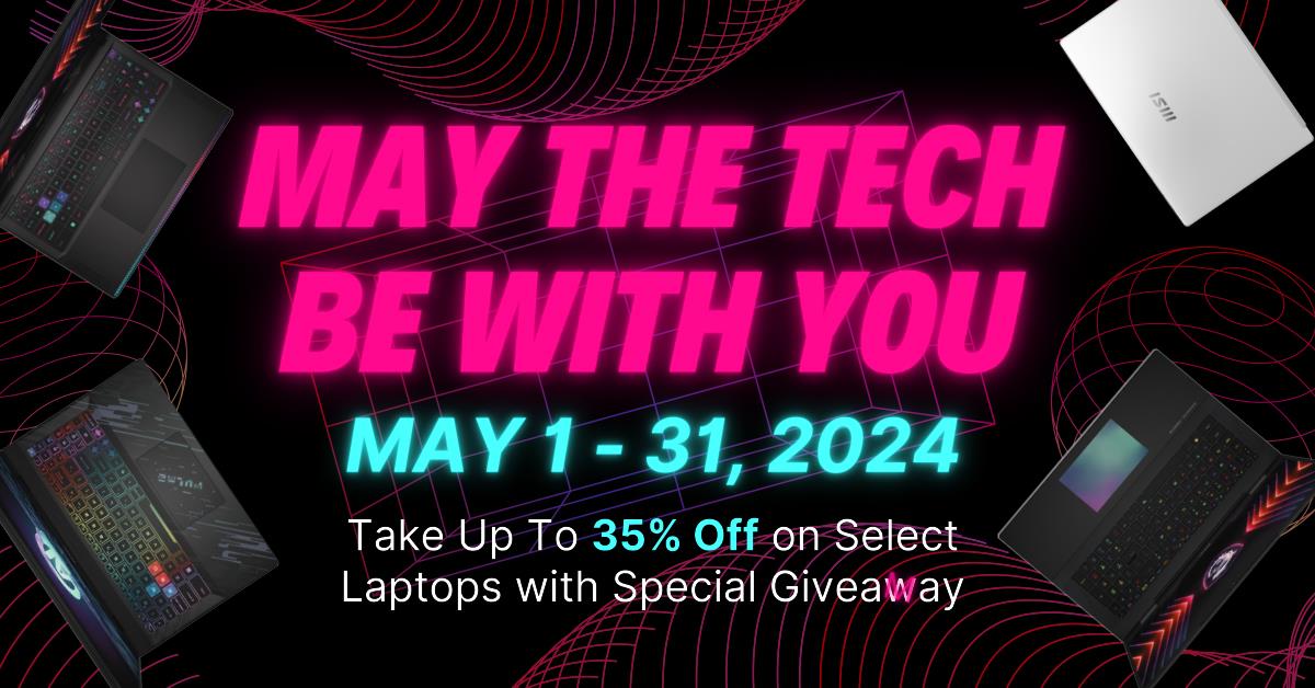 MSI Announces Laptop Deals for May, Price Drop for MSI Claw