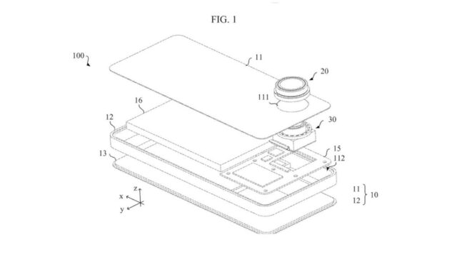Huawei retractable camera patent 1