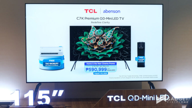 115-inch TCL C7K QD-Mini LED TV PH launch price