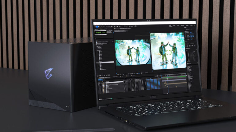 AORUS RTX 5090 AI BOX Launch laptop