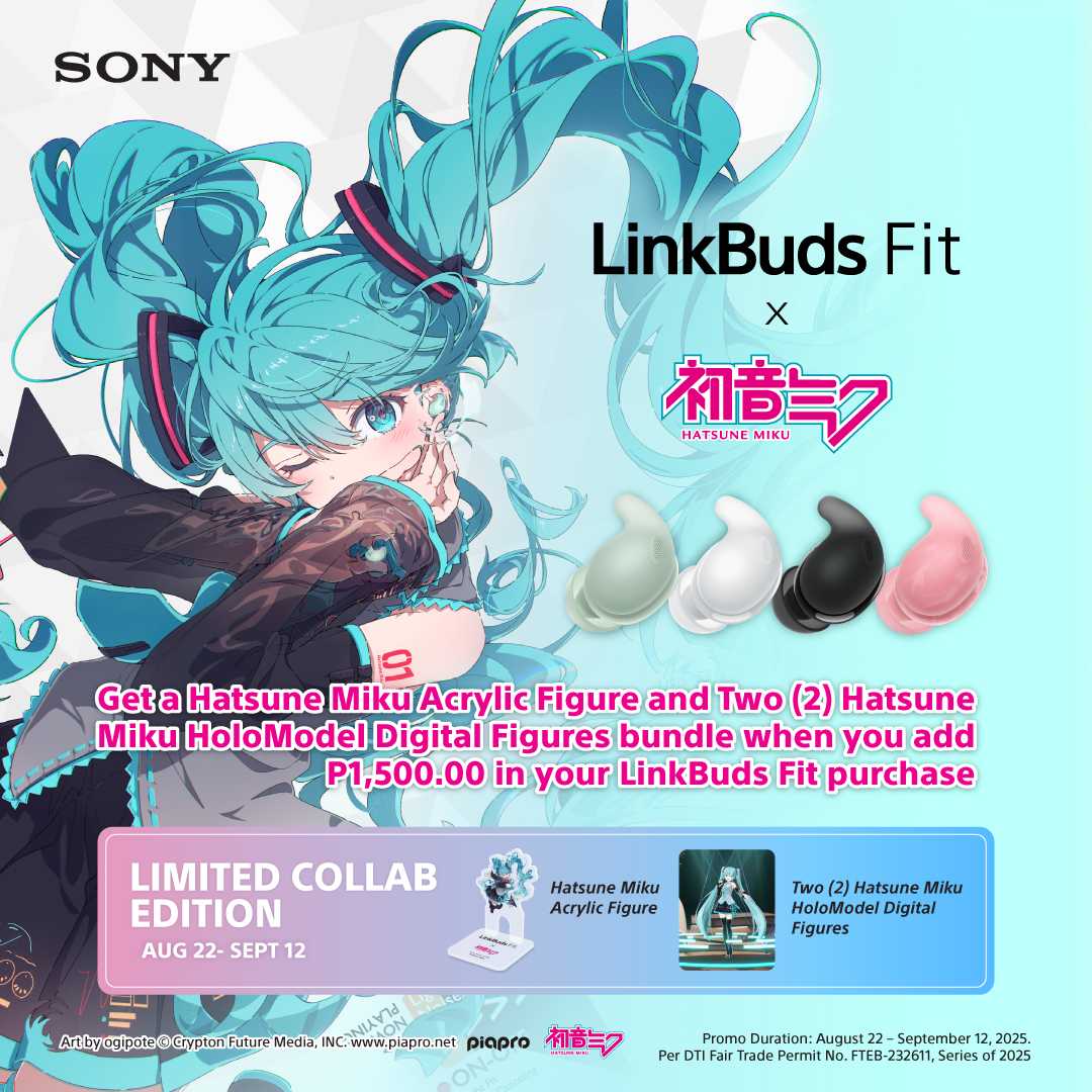 Sony LinkBuds Fit x Hatsune Miku Collab