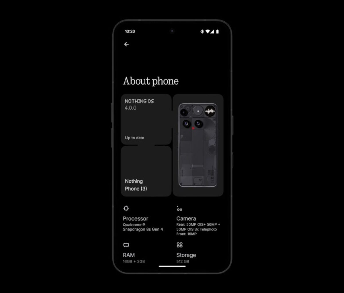 Nothing OS 4.0 announcement Extra Dark Mode