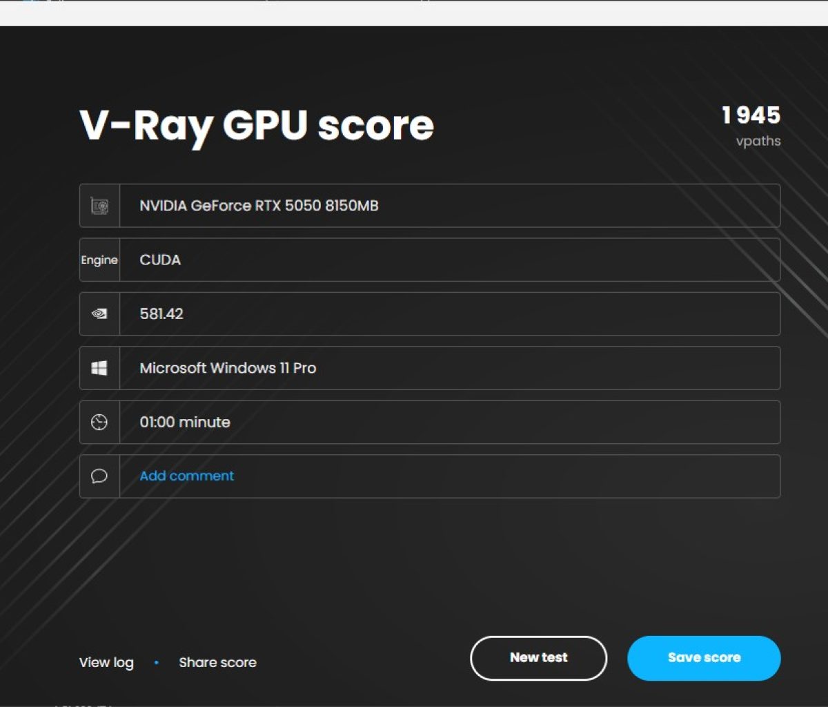 COLORFUL iGame RTX 5050 Ultra W DUO OC Review VRAY CUDA