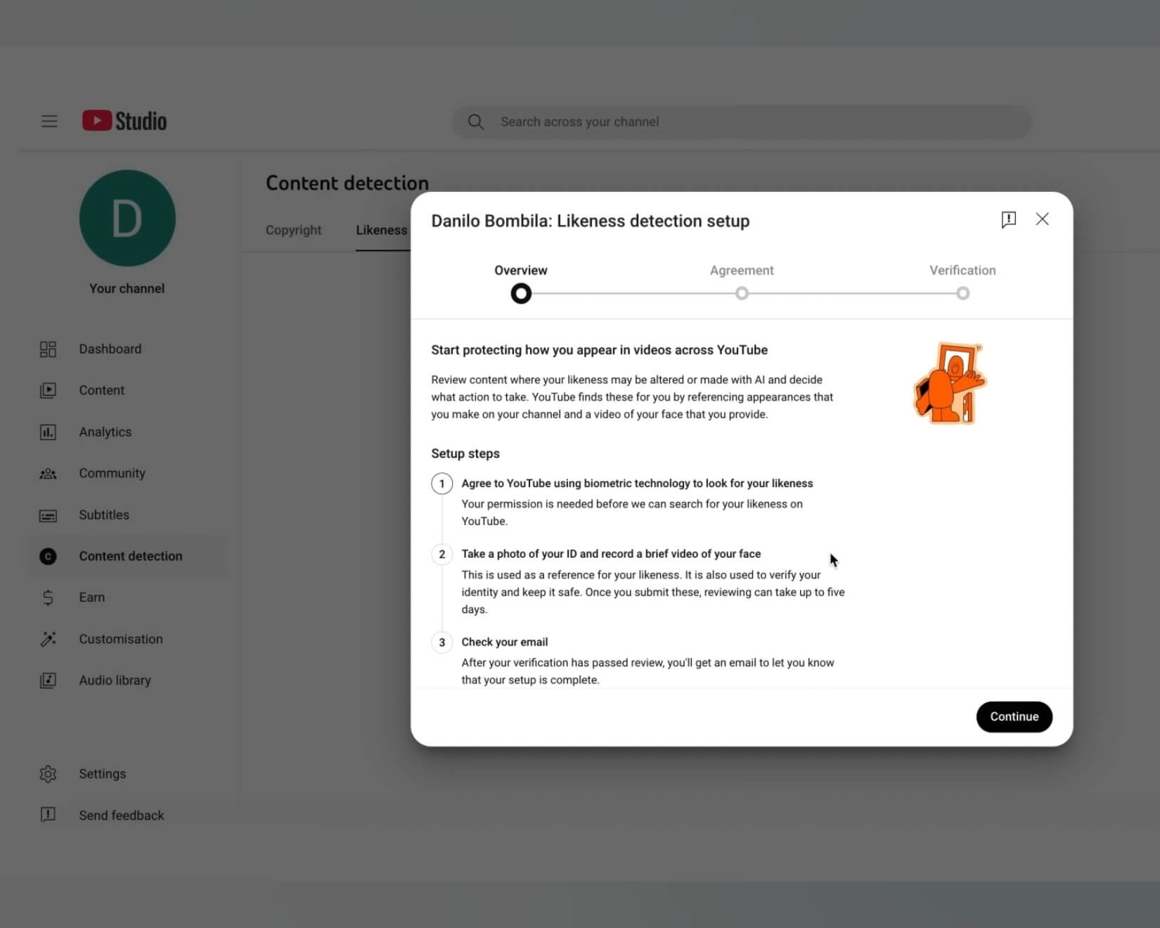 YouTube Likeness Detection Tool 2