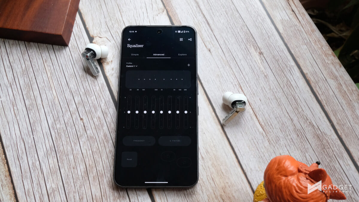 Nothing Ear (3) review Nothing X Advanced EQ