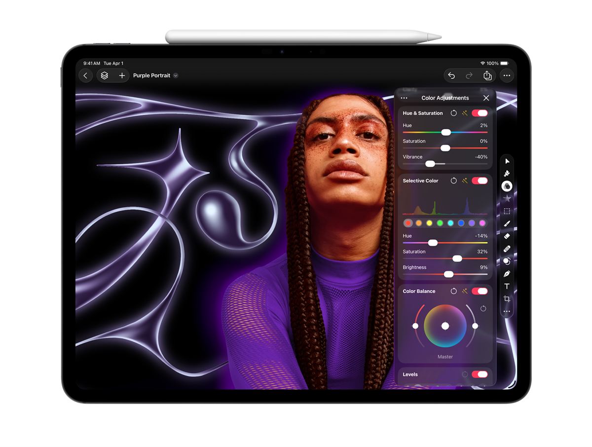 Apple Creator Studio Pixelmator Pro hero iPad Pro