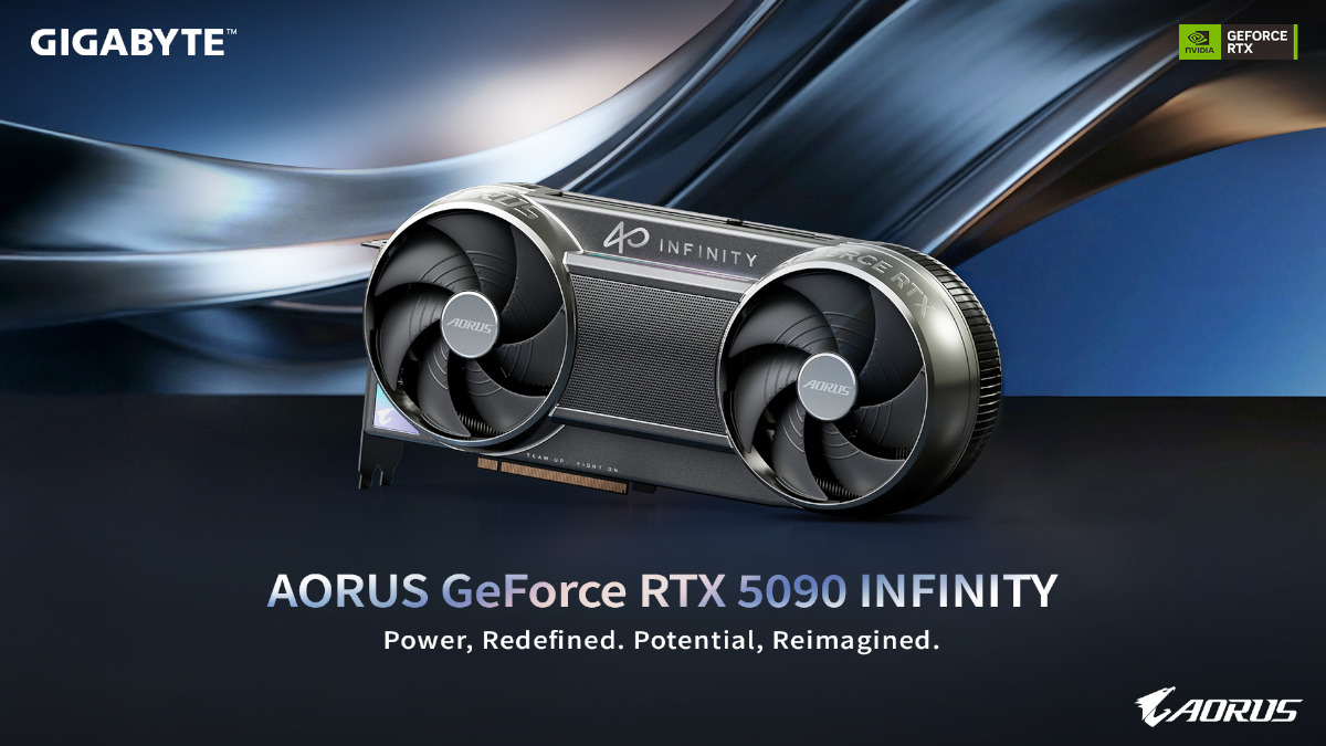 GIGABYTE AORUS GeForce RTX 5090 INFINITY CES 2026 1