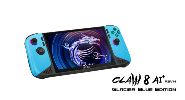 MSI Claw 8 AI+ Glacier Blue Edition CES 2026 2
