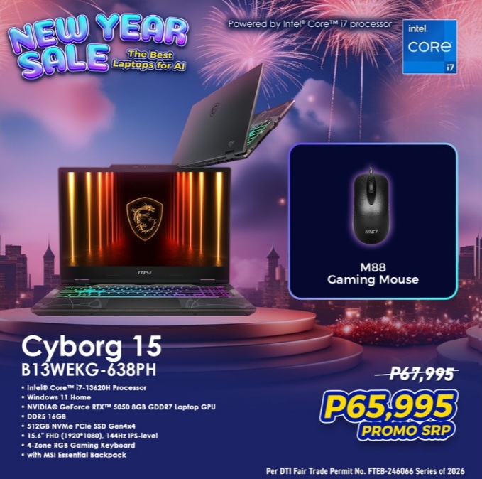 MSI New Year Sale MSI Cyborg 15