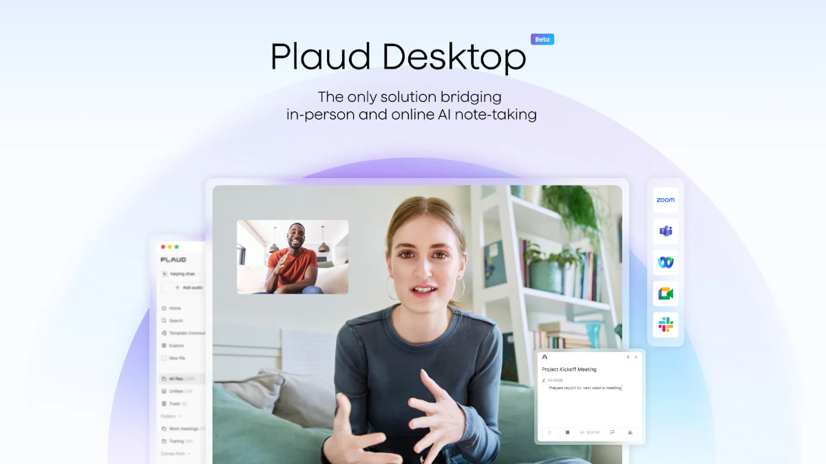 Plaud NotePin S CES 2026 desktop app