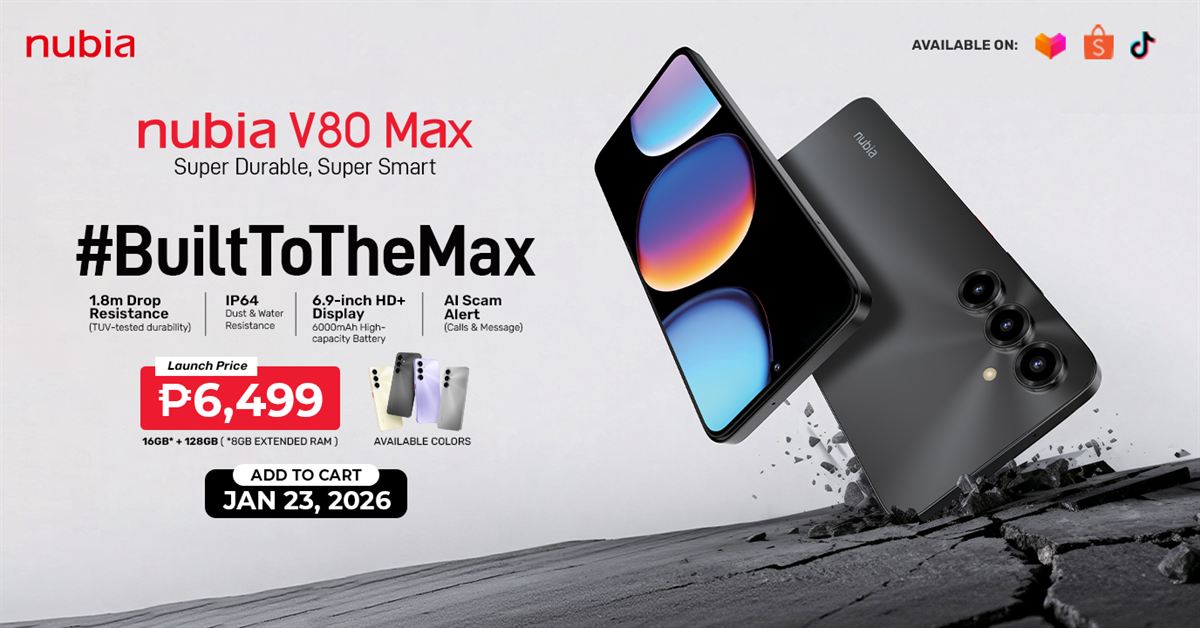 nubia V80 Max Philippines