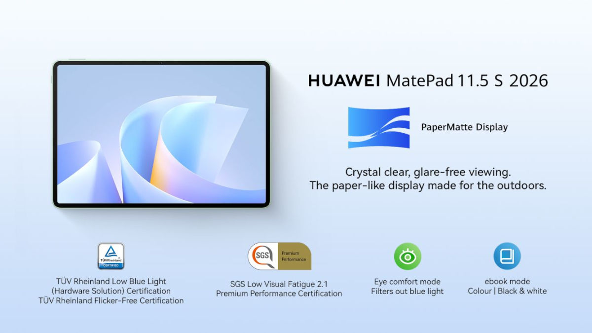 HUAWEI MatePad 11.5 S 2026 PH coming soon PaperMatte Display