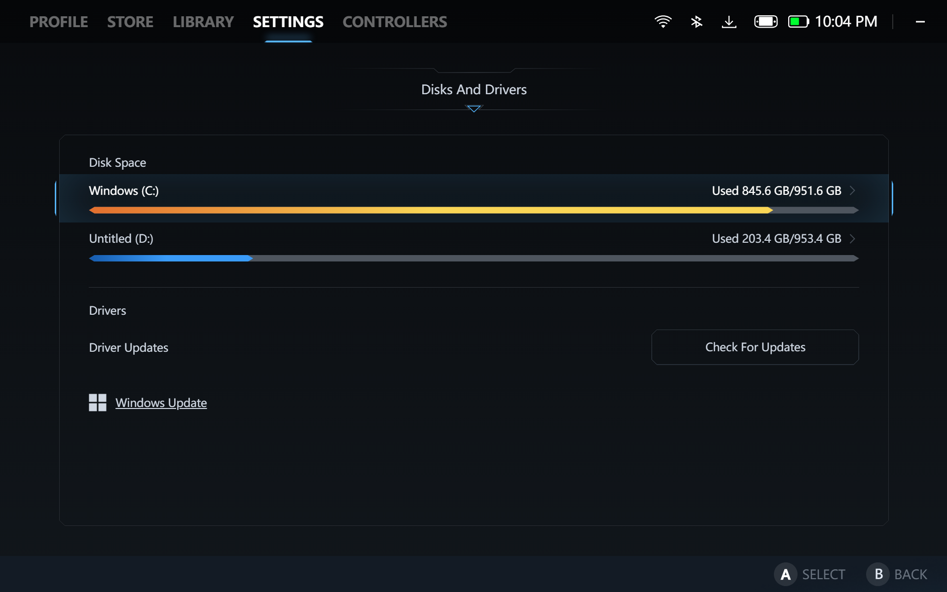 Lenovo Legion Go 2 Review LegionSpace Settings 3