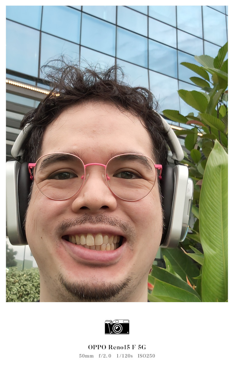 OPPO Reno15 F 5G Review camera sample front 2x