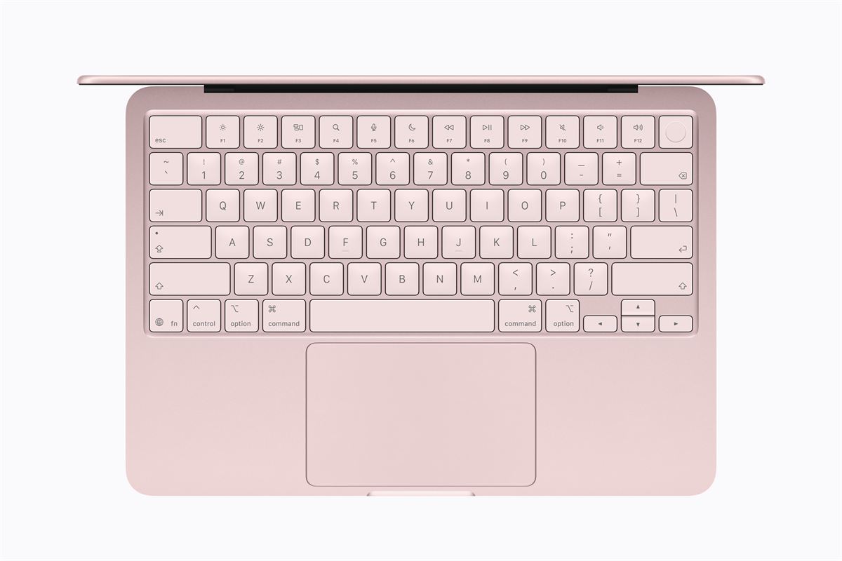 Apple MacBook Neo keyboard and trackpad 260304