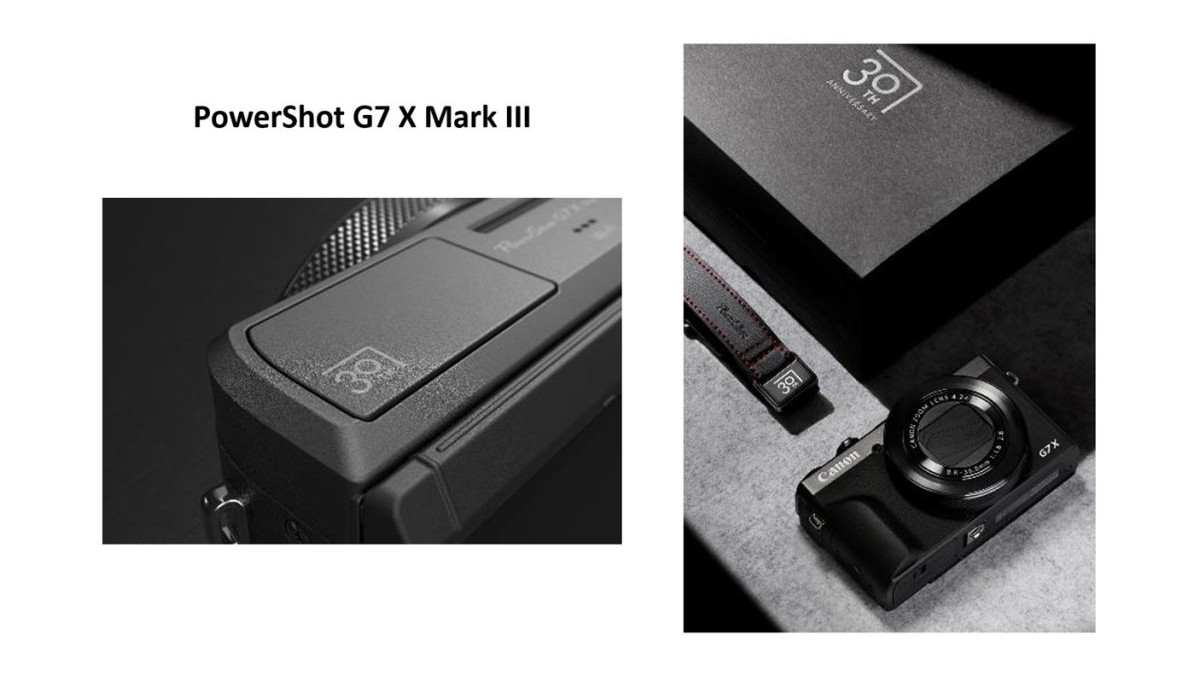 Canon PowerShot G7 X Mark III 30th Anniversary Edition launch 1