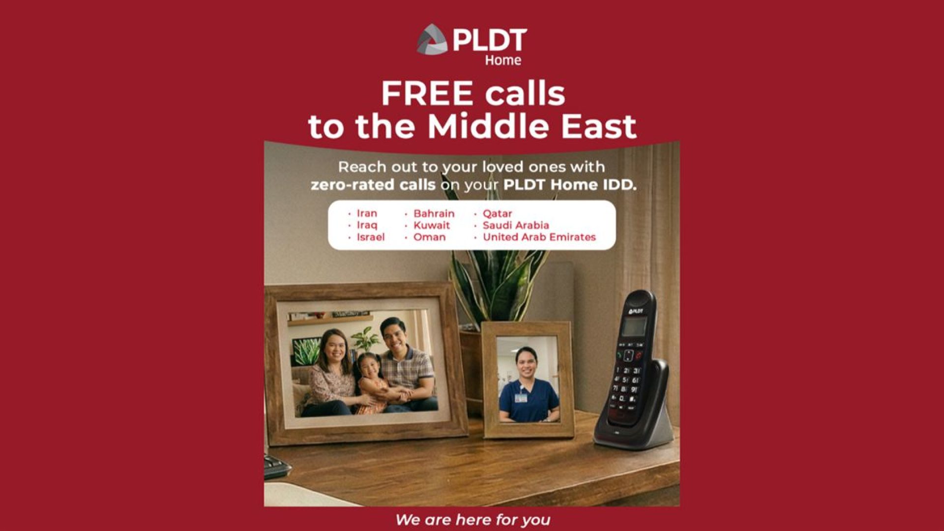 PLDT Free IDD Calls to Middle East