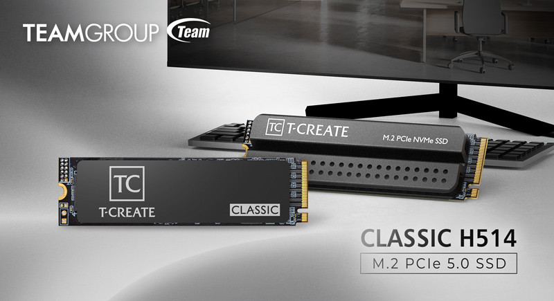 T-CREATE CLASSIC H514 M.2 PCIe 5.0 SSD launch 1