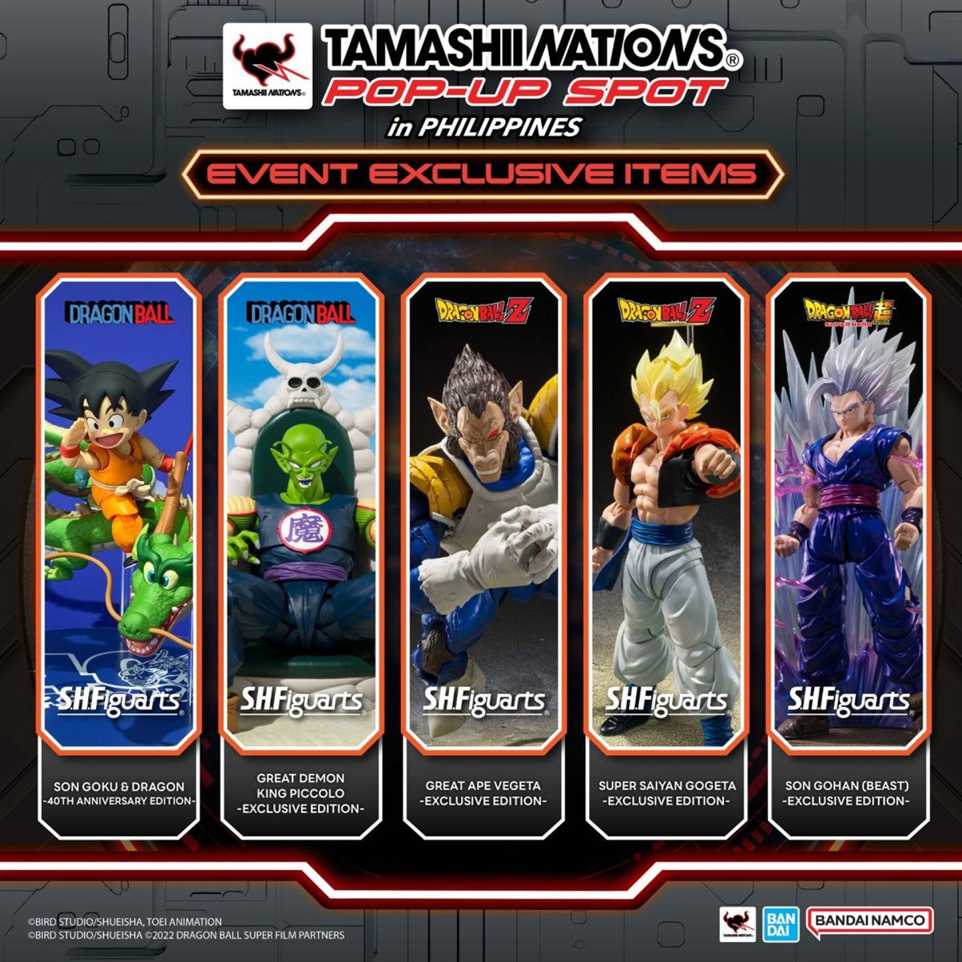 Tamashii Nations Pop Up Spot PH 2026 Dragon Ball