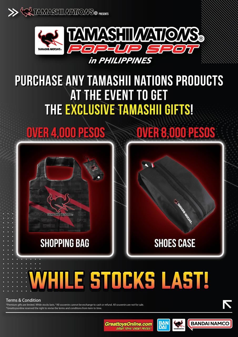 Tamashii Nations Pop Up Spot PH 2026 Exclusive freebies