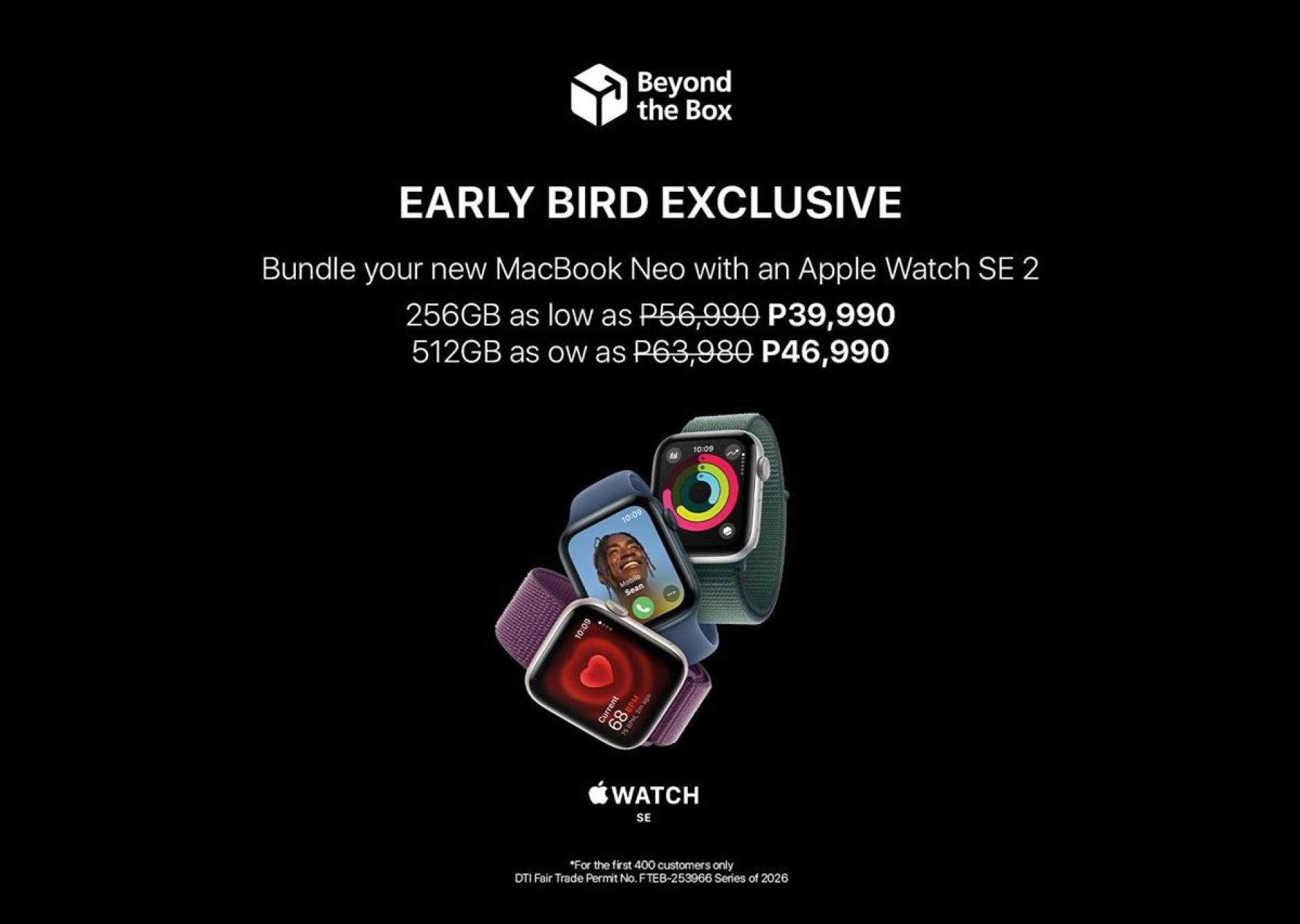 Beyond the Box: MacBook Neo + Apple Watch SE 2 for Just PHP 39,990 on April 23!