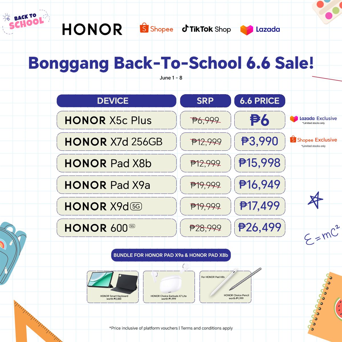 HONOR Announces 6.6 Sale: Get the HONOR X5c Plus for as Low as PHP 6