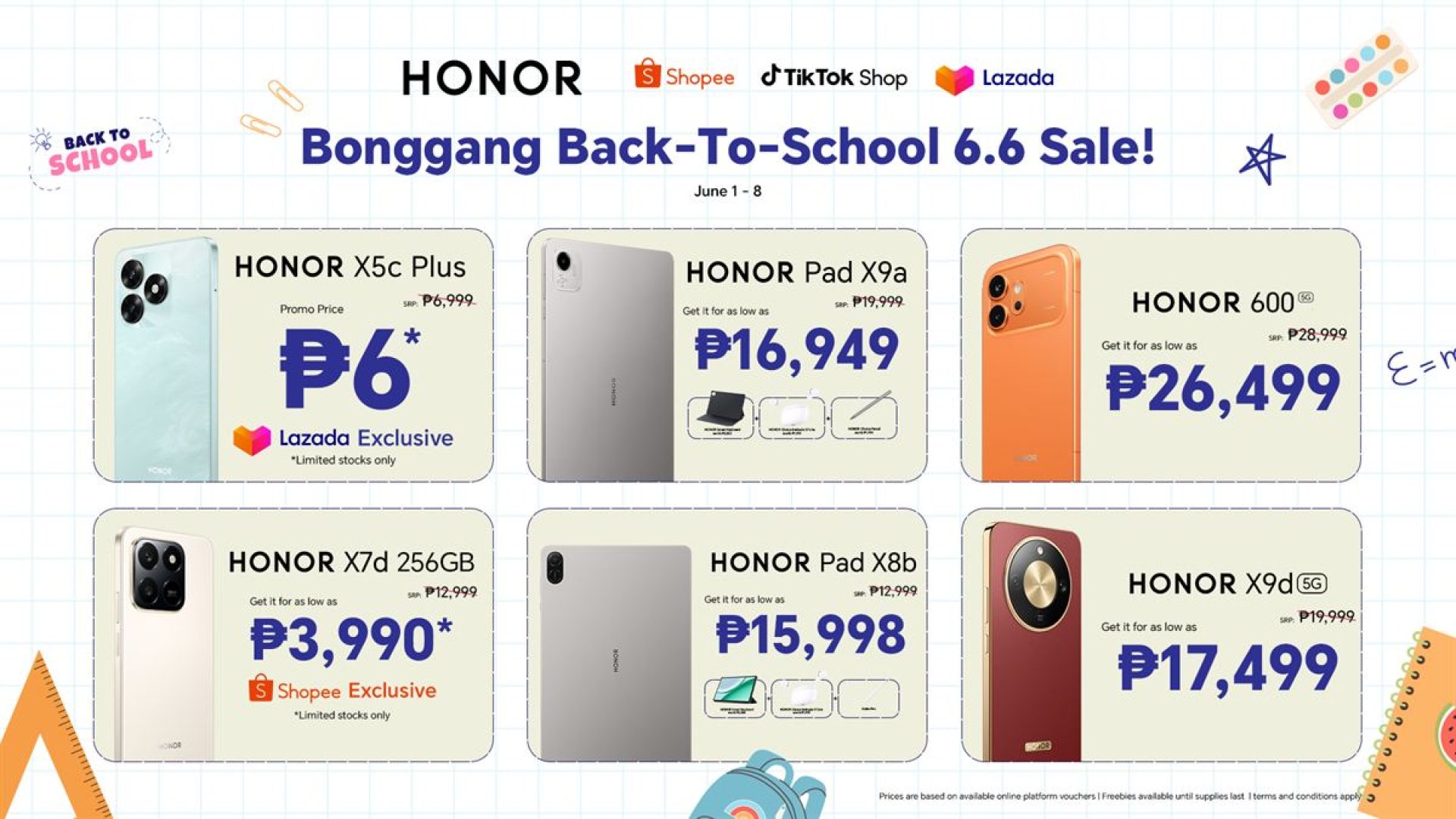 HONOR 6.6 2026 Cheat Sheet PR