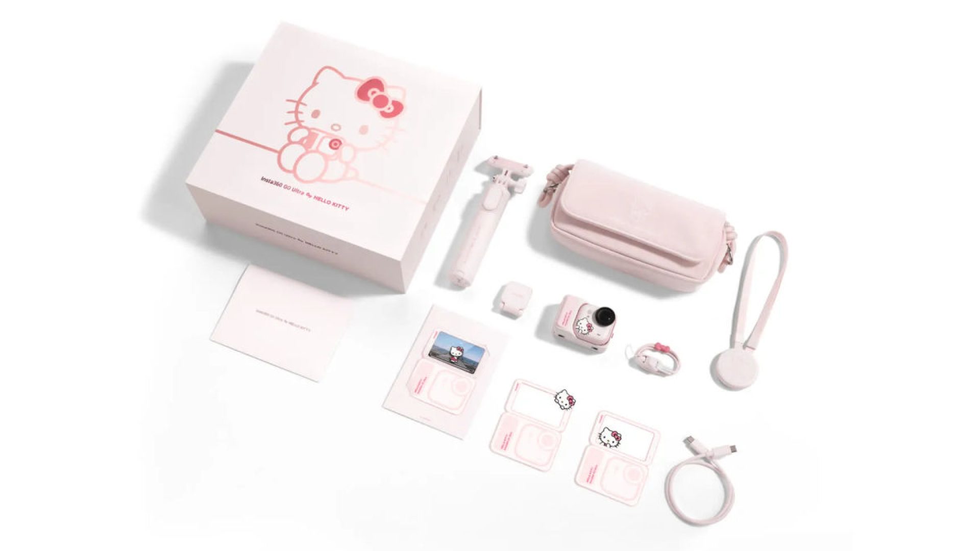 Insta360 GO Ultra x Hello Kitty Limited Edition inclusions
