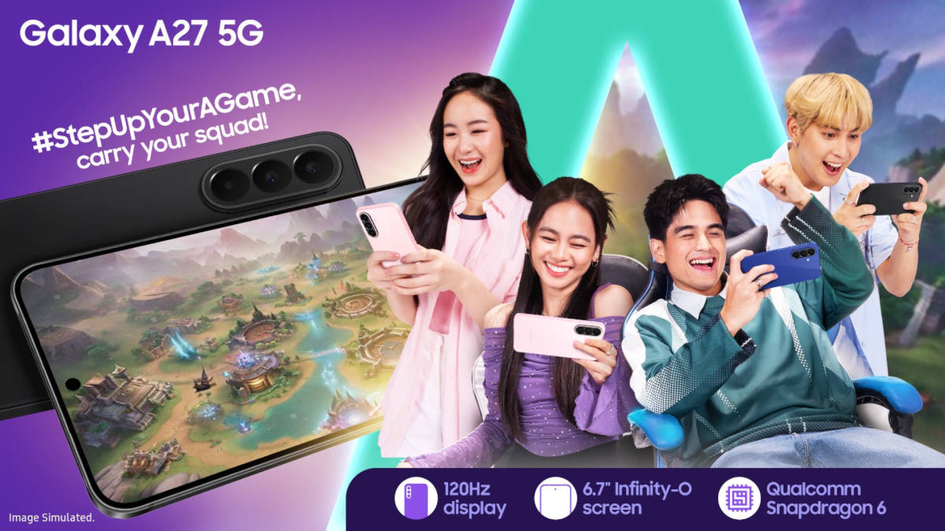 Step Up Your Game with the Samsung Galaxy A27 5G’s Immersive Edge-to-Edge Display and Upgraded Processor