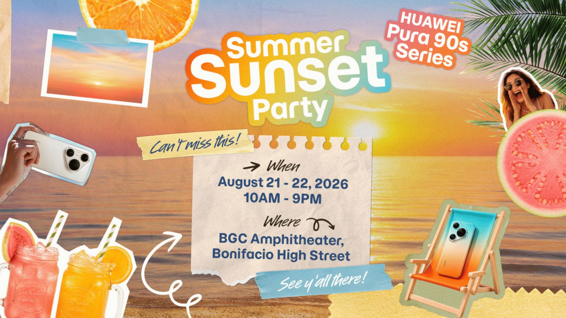 HUAWEI Pura 90s Series PH Launch Summer Sunset Party