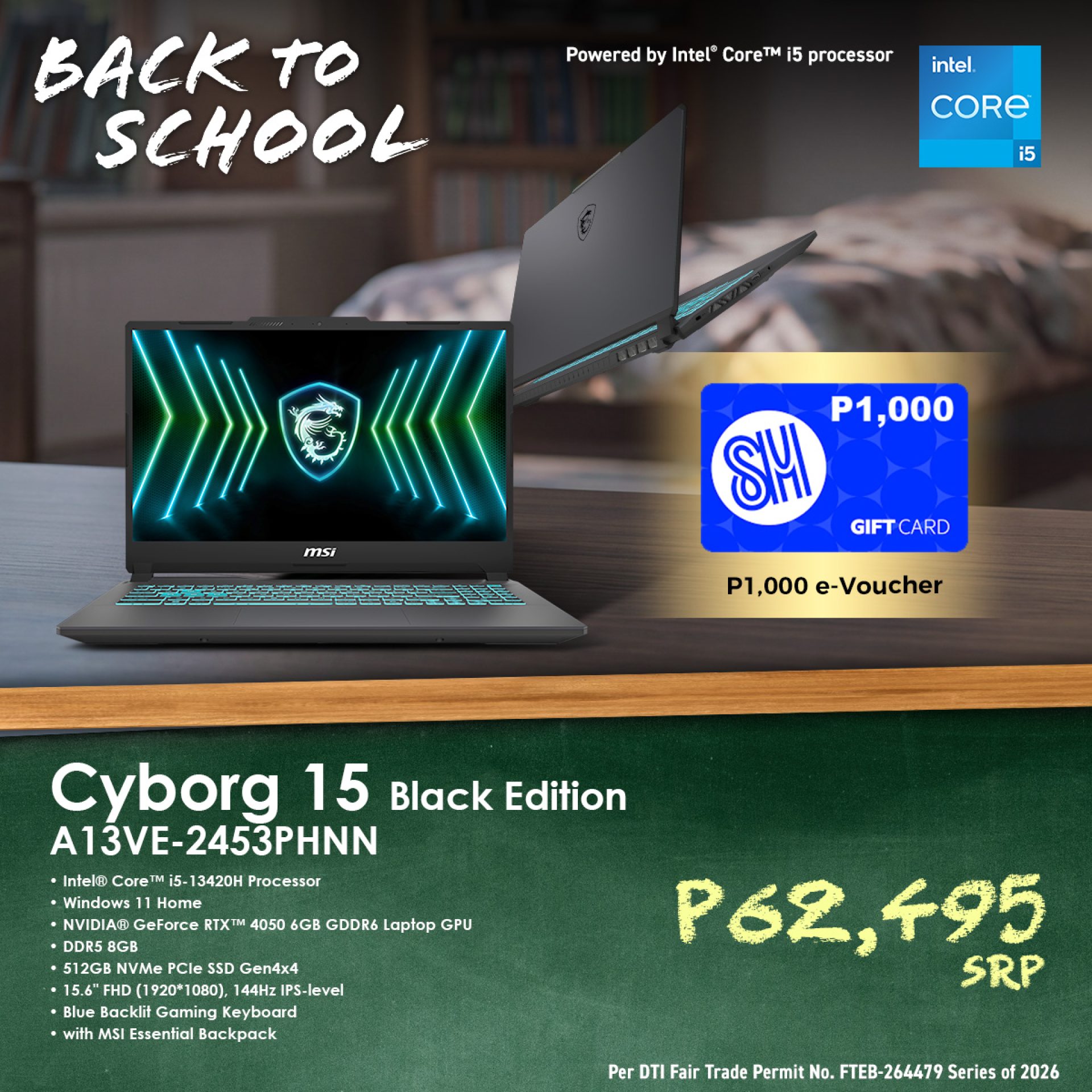 MSI Back to School 2026 Cyborg15 2453