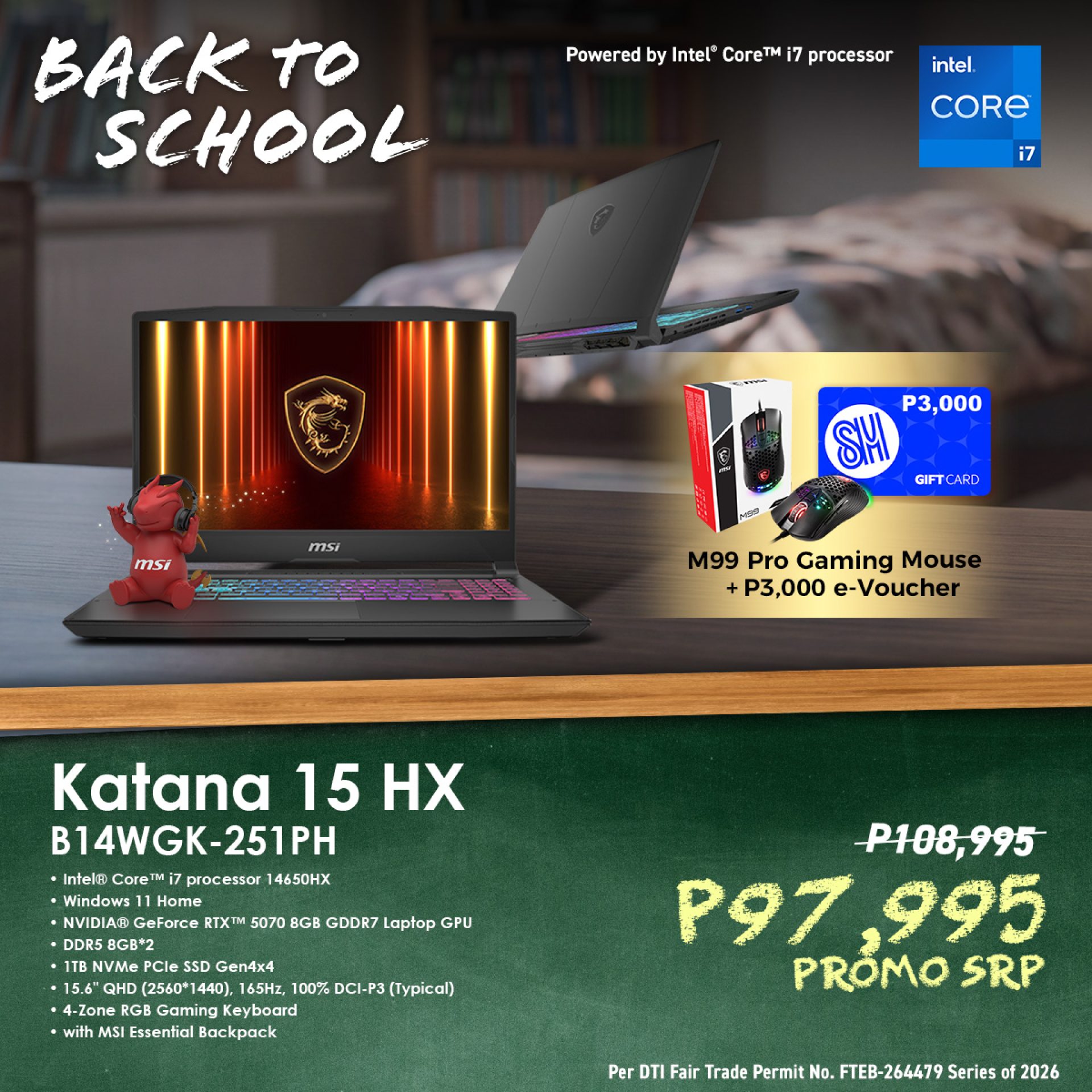MSI Back to School 2026 Katana15 251