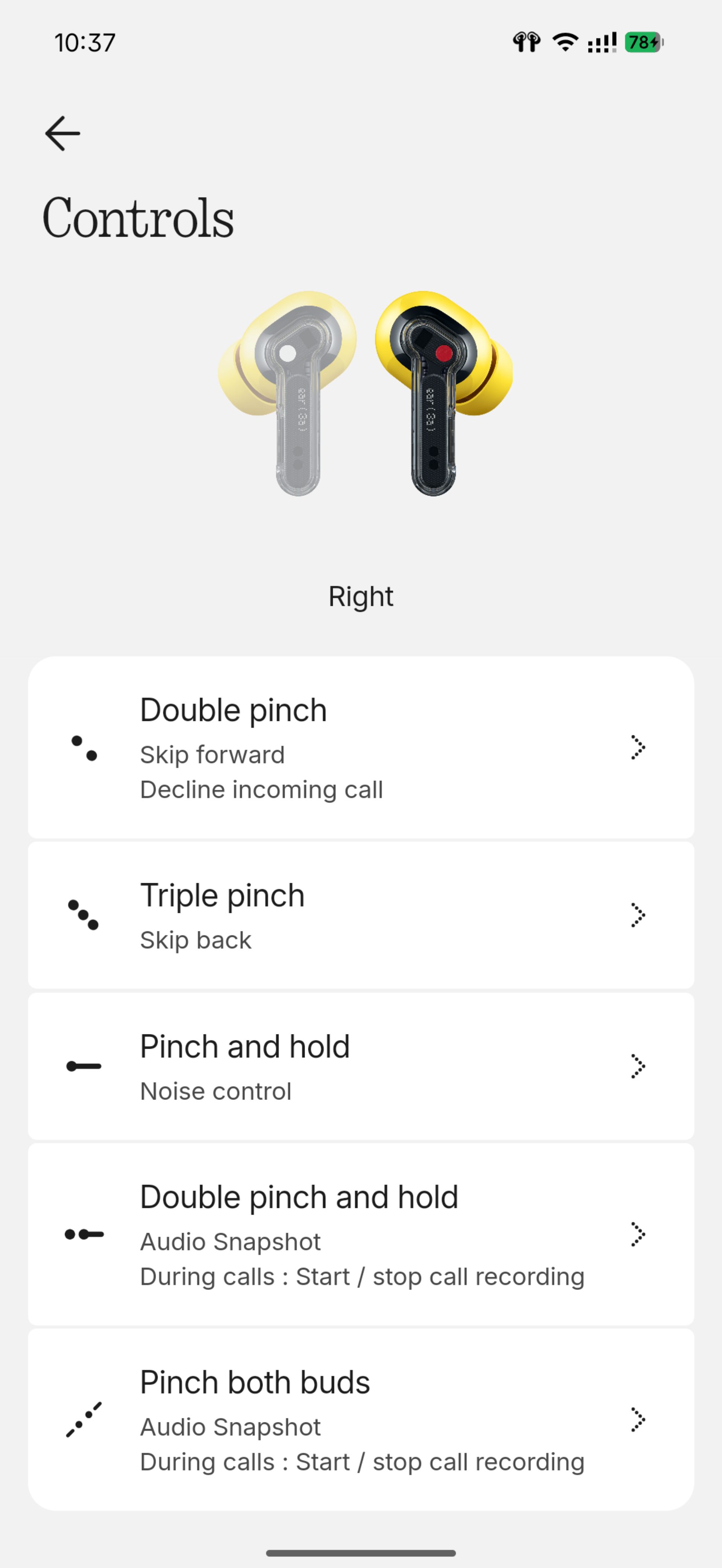 nothing ear 3a x app interface 18