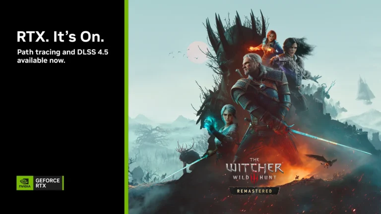 The Witcher 3 Remastered Free Update Adds Path Tracing and DLSS 4.5