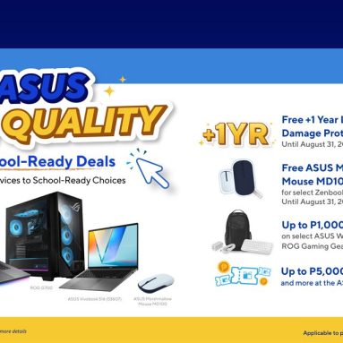 ASUS Rolls Out School-Ready Deals with Protection, Bundles, and Cashback Through September 15
