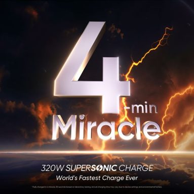 realme Debuts 320W SuperSonic Charge Technology