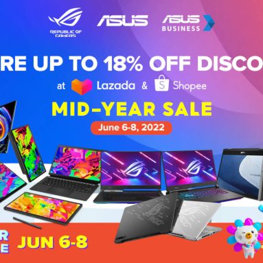 Enjoy Up to PHP 18,000 Off on Select ASUS and ROG Laptops During the 6.6 Mid-Year Sale