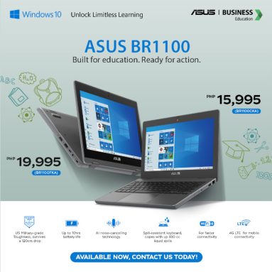 ASUS BR1100 Education Laptop Series Launched in PH, Priced