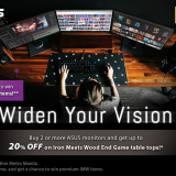 ASUS Partners with Iron Meets Wood for its Multi-Monitor Promo!