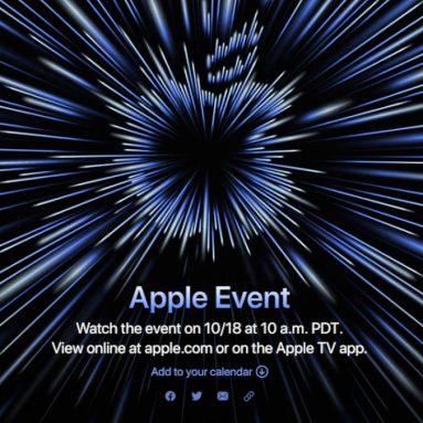 Apple Unleashed Event Announced for October 18