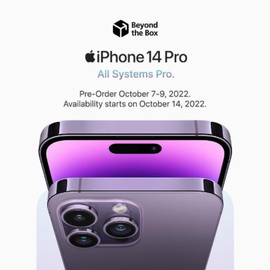 Pre-order the iPhone 14 Pro from Beyond the Box Starting October 7