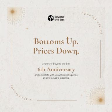 Celebrate the Beyond the Box Anniversary with Deals on Select Apple Gadgets