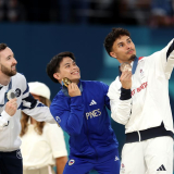 Filipino Gymnast Carlos Yulo Achieves Historic Olympic Victory, Commemorated with Galaxy Z Flip6