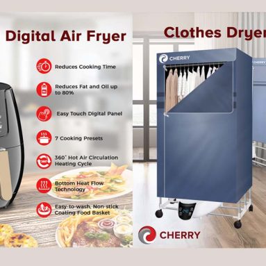Cherry Digital Air Fryer and Clothes Dryer with Ionizer Now Available in PH
