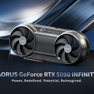 AORUS GeForce RTX 5090 INFINITY Graphics Card Unveiled at CES 2026 with Compact Design