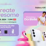 Create Awesome with #TeamGalaxy Ambassadors for Galaxy A Series Donny Pangilinan and Belle Mariano