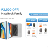 HUAWEI MateBook Deals and Discounts with up to PHP 2,000 Off Until June 30