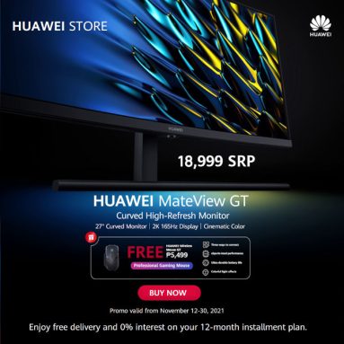Huawei MateView GT 27-inch Officially Available in the Philippines for PHP 18,999